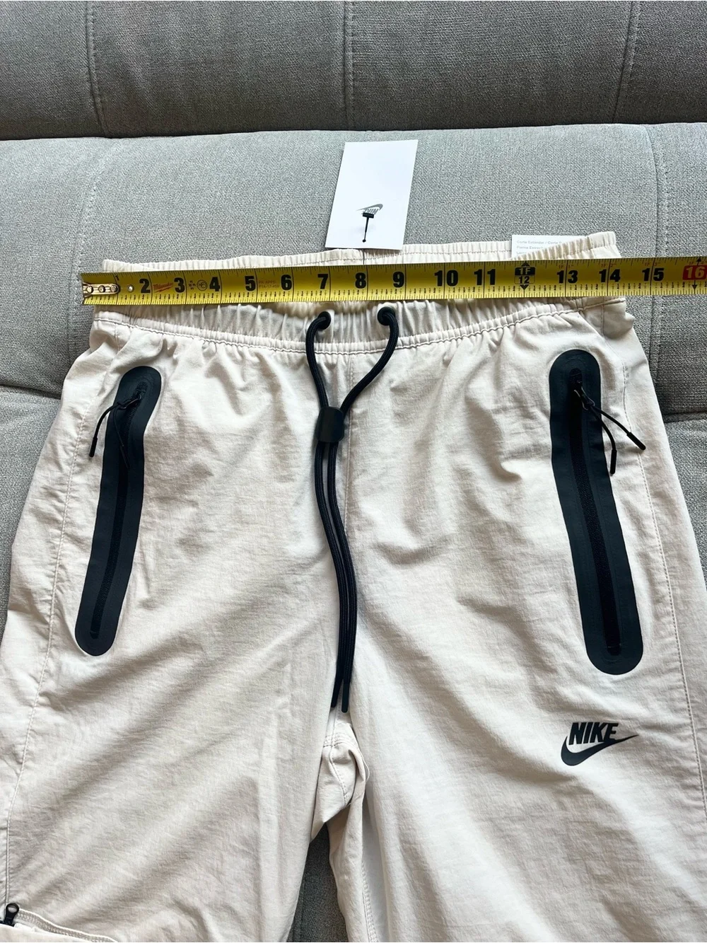 NWT $125 Nike Men's Tech Woven Pants Lightweight Light Orewood Men’s Small